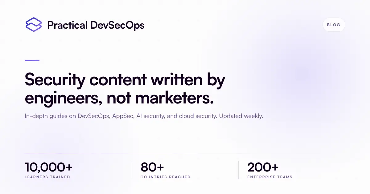 Blogs - DevSecOps Training - Practical DevSecOps