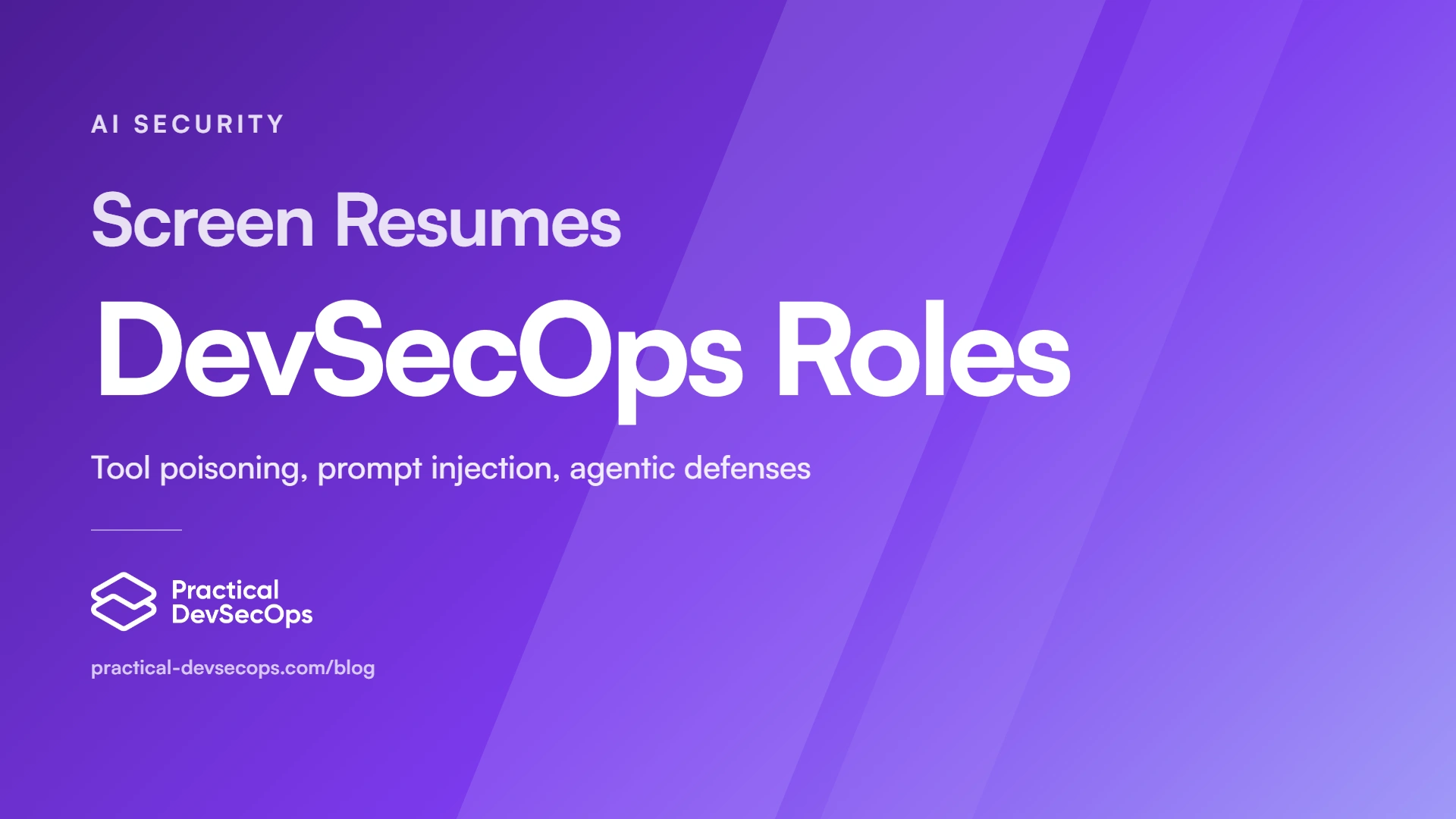 How to Screen Resumes for DevSecOps Roles ?